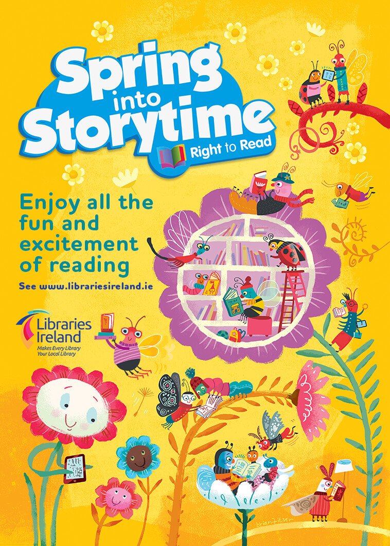 Spring into Storytime Poster Southern Design