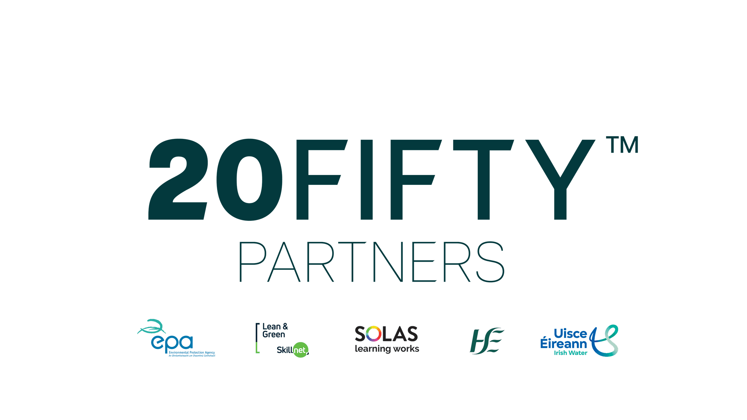 20 Fifty Logo Southern Marketing Media Digital Solas, EPA, HSE, Uisce Éireann, Skillnet, Lean & Green, 20Fifty